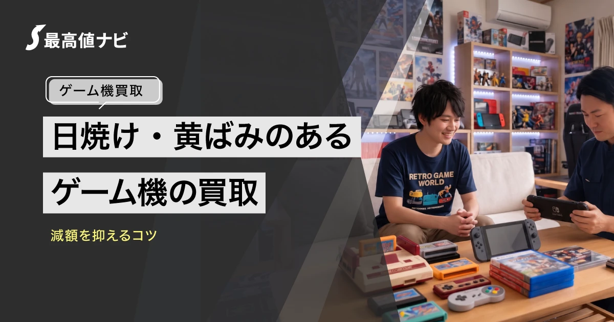 ゲーム機の黄ばみは買取に響く？日焼け・変色でも売るコツ