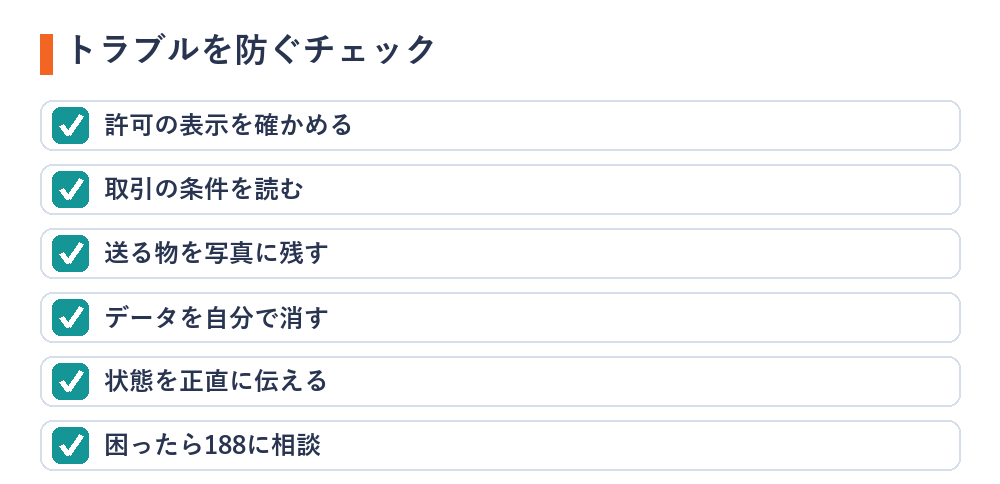 パソコン買取のトラブルを防ぐチェックリスト